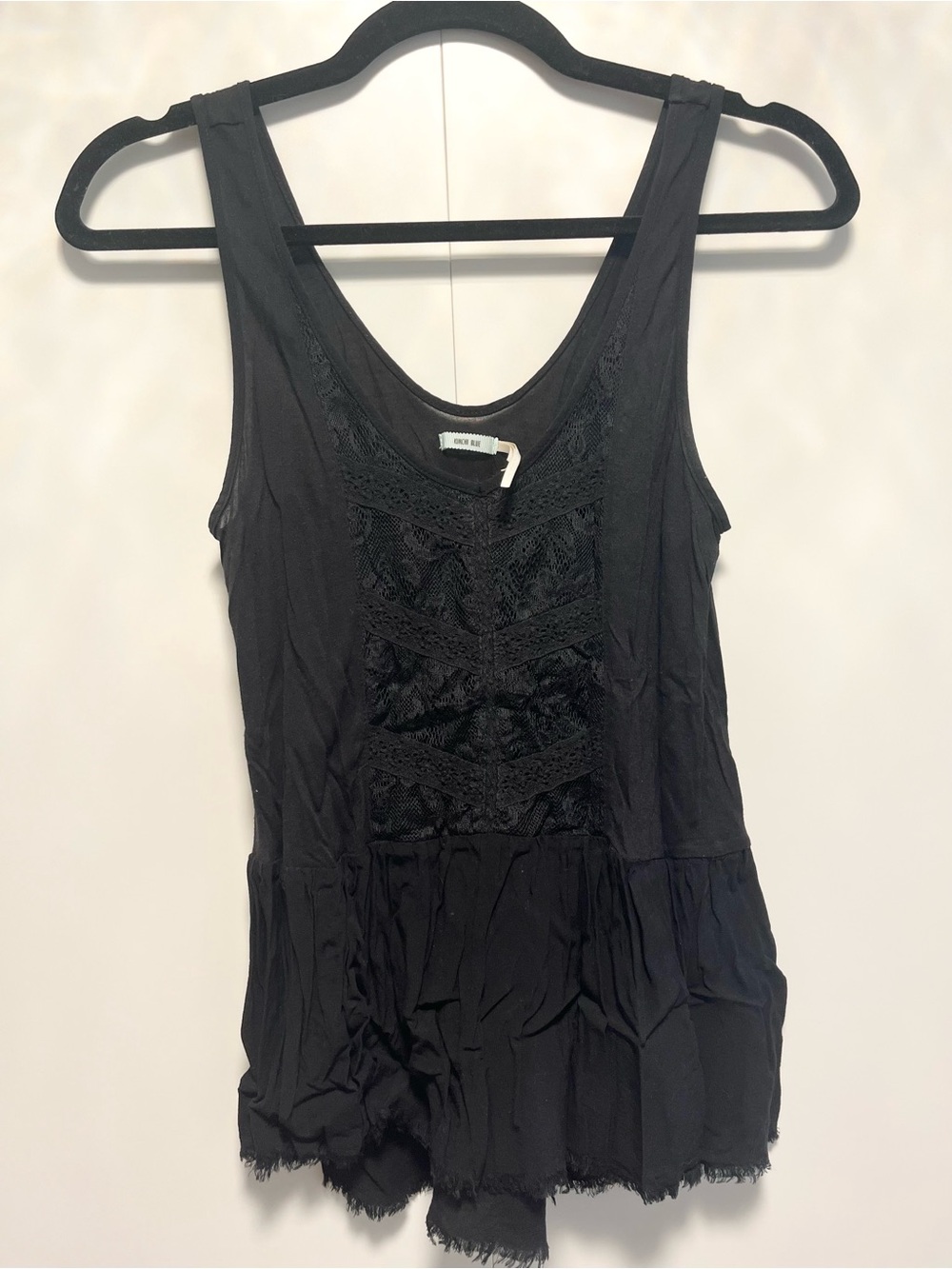 Kimchi blue black lace sleeveless top